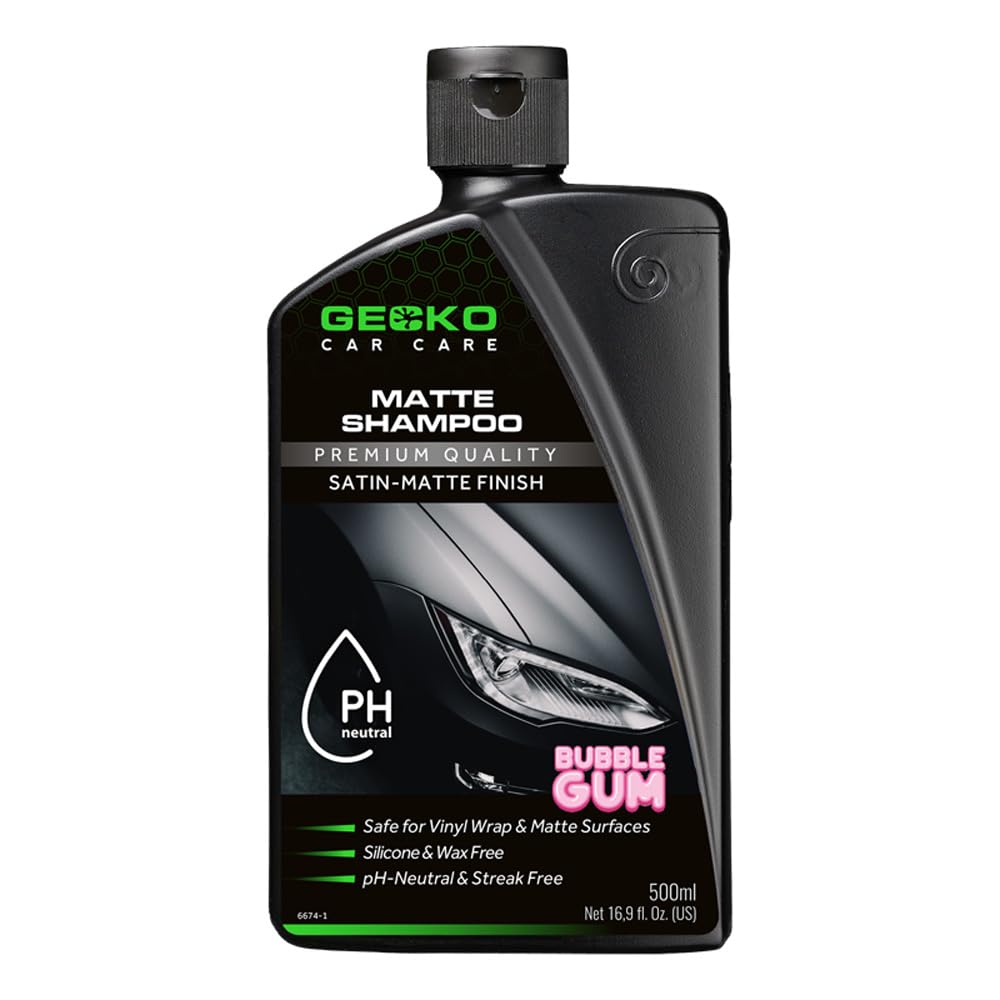 Gecko Matt Lacquer Shampoo 500ml, Black