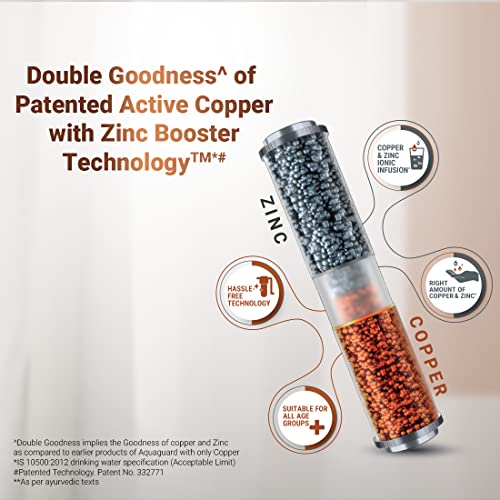 Image of Aquaguard Aura High Recovery RO+UV+MTDS|Patented Active Copper & Zinc Booster|Saves up to 75% water|UV e-boiling|Wall or Countertop Installation|Taste Adjuster(MTDS)|7L Storage by Eureka Forbes
