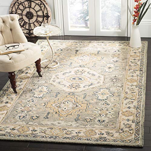 SAFAVIEH Aspen Collection 6' x 9' Moss & Ivory