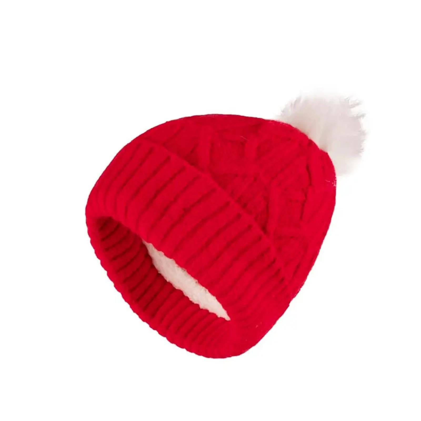 Casquettes Bonnets Chapeaux Bonnet Bonnet Infantile Bébé Chapeau D’Hiver Doublé Chaud Tricoté Chapeaux Quotidiens