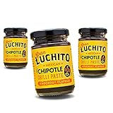 Gran Luchito Mexikanische Chipotle Chilipaste 100g | Handgefertigt in Mexiko | Super rauchige Kochpaste mit mittlerer bis scharfer Würze| Perfekt zum Kochen mexikanischer Speisen (3er-Pack)