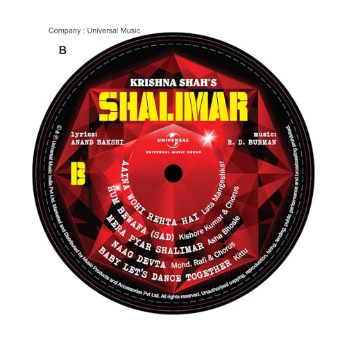 Image of SHALIMAR OST 1978 (180 GMS)