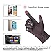 alqqas Winter Fashion Leather Gloves for Men, Finger Touchscreen Texting Wool Lined Warm Windproof Suede Driving Gloves