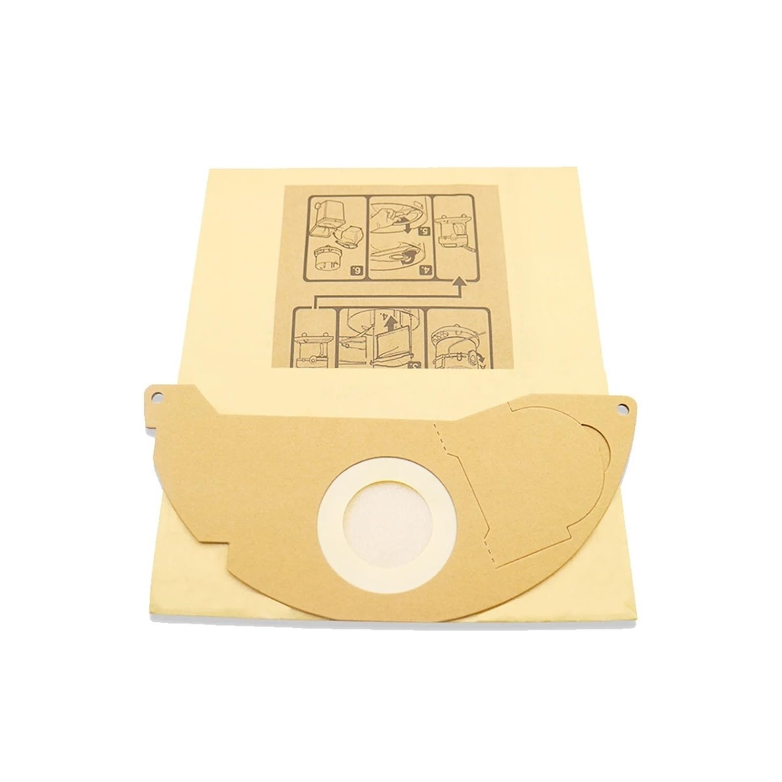 Kvcccss A Paper Dust Bags ，Compatible For Karcher，Wd2/ Mv2/ Wd2200 Vacuum Cleaner(A)