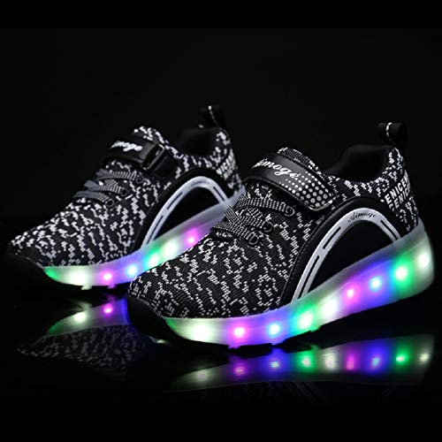 Image of Ylllu Kids LED Roller Skate Shoes with Wheel Light up Roller Shoes Gift for Girls Boys Children