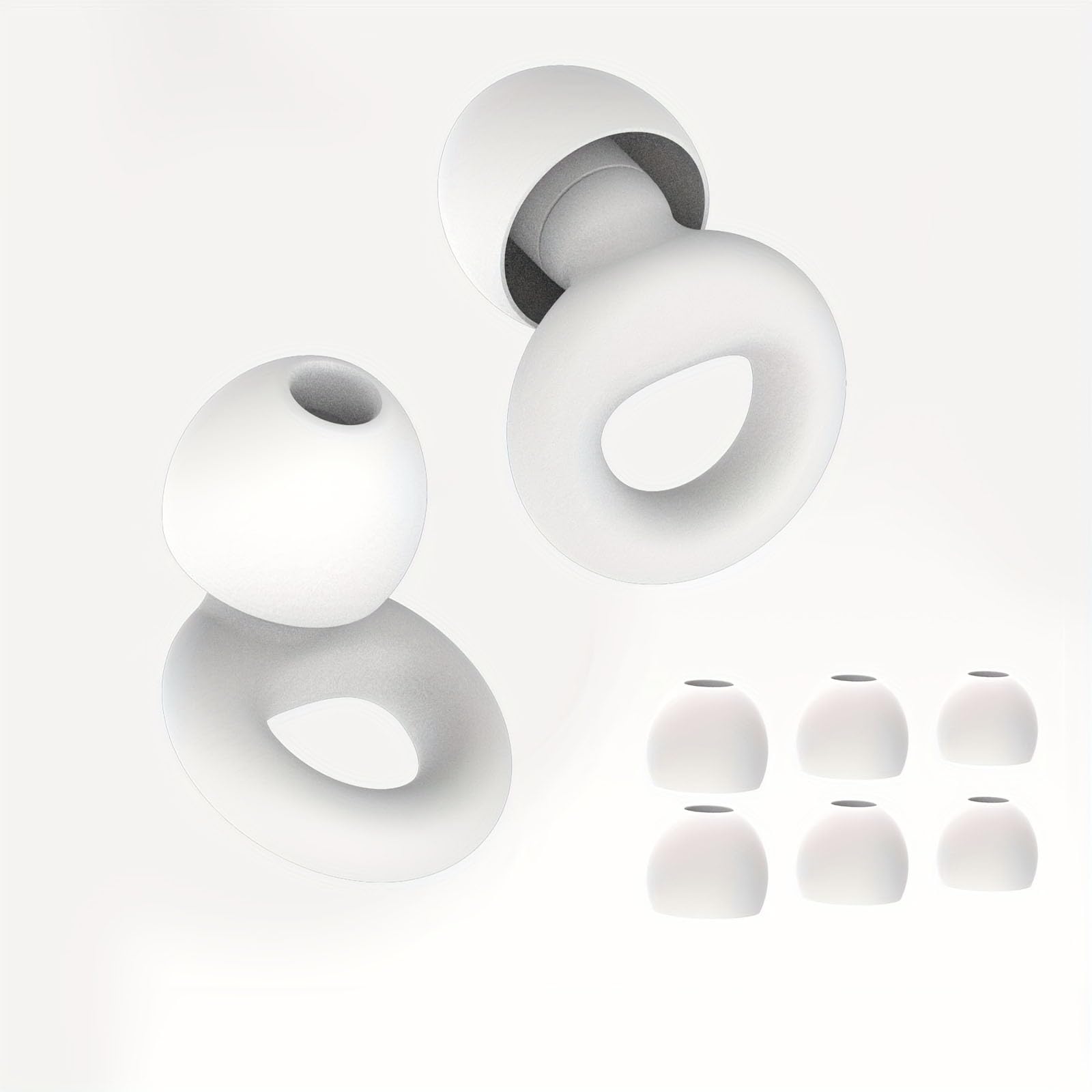 SKINPLUS Ear Plugs for Sleep – Super Soft, Reusable Hearing Protection in Flexible Silicone for Noise Reduction & Flights - 8 Ear Tips in XS/S/M/L - SNR 24dB & NRR 14 Noise Cancelling - White (B0D9H8L122) Amazon Price History, Amazon Price Tracker