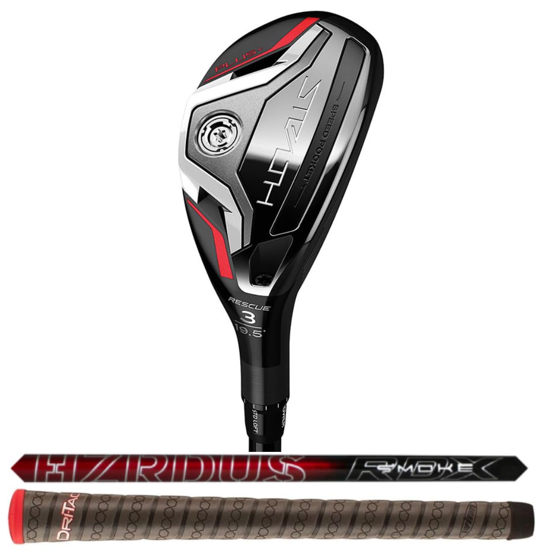 TaylorMade Stealth Plus #3-19.5* Hybrid, HZRDUS Smoke Red RDX 6.5 80g