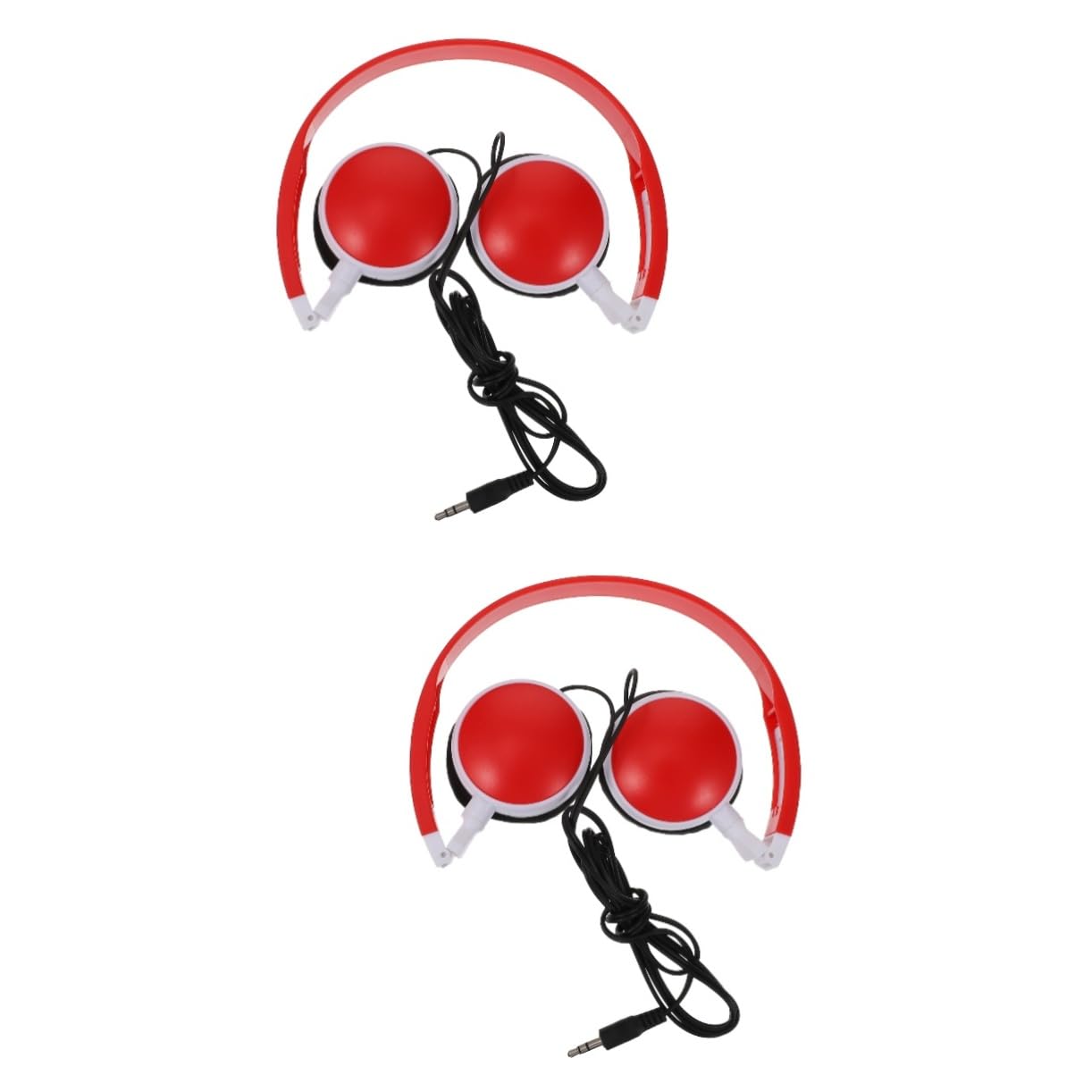 Uonlytech 2 Pcs Children's Headphones Toddler Headphones Foldable Stereo Foldable Headphones Kids Stereo Music Headset Kids Music Headset Student Wired Abs