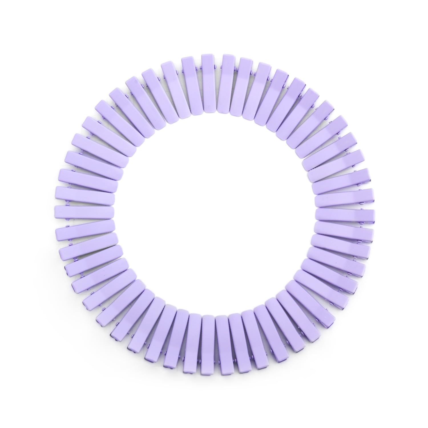 wynameleri 50 Pcs Girls Hair Clips,3.5 cm Hair Pins Metal Flat Single Prong Alligator Non-Slip Clips Barrettes for Kids Baby Women(Purple)