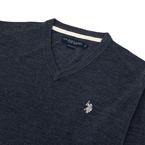 U.S. POLO ASSN. Men's V-Neck Ultrasoft Trim Fit Acrylic Sweater - Casual Lightweight Under or Over Layer2
