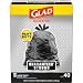 Glad Strong Outdoor Quick-Tie Large Trash Bags, 30 Gallon, 40 Count (Pack of 4)