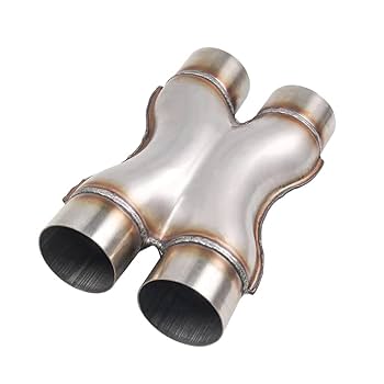 RCCT 2.5'' X Pipe-Stainless Steel 409 Exhaust X Pipe 2.5