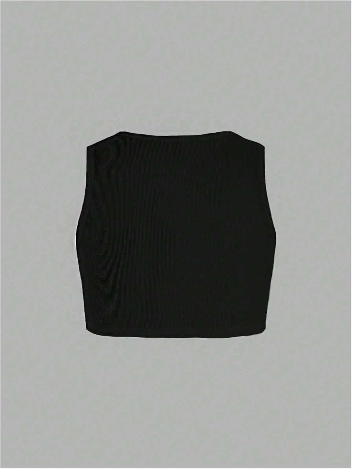 MakeMeChic Women's Crop Tank Top Ribbed Twist Front Sexy Cute Going Out Tops - Image 3