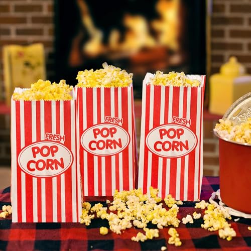 Image of 300 PCS Popcorn Bags for Party 1 Oz Pop Corn Individual Servings Bags Bulk