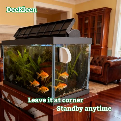 Image of Aquarium Magnetic Tank Cleaner,Tool Brush for Aquarium,Effective Clean Buildups on the Glass,2 Scrapers,Self-Floating,Scratch Free,Nonslip,Strong Magnetic,DeeKleen Fish Tank Accessories(Small)