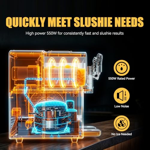 Image of Commercial Slushie Machine, 8L x 2 Dual Tank Margarita Machine