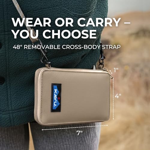 Image of KAVU Go Time Bi-Fold Crossbody Wallet with Rope Strap