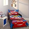 Disney Cars Rusteze Racing Team 4 Piece Toddler Bedding Set, Blue/Red/Yellow/White