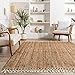 nuLOOM Raleigh Farmhouse Jute Tasseled Runner Rug, 2' 6
