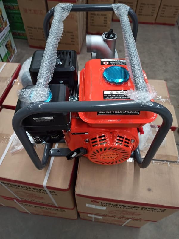 Image of VIPower Gold Gasoline Water Pump with 2-Stroke Engine, Portable High Flow Pump for Irrigation, Farm & Construction (2 Inch)