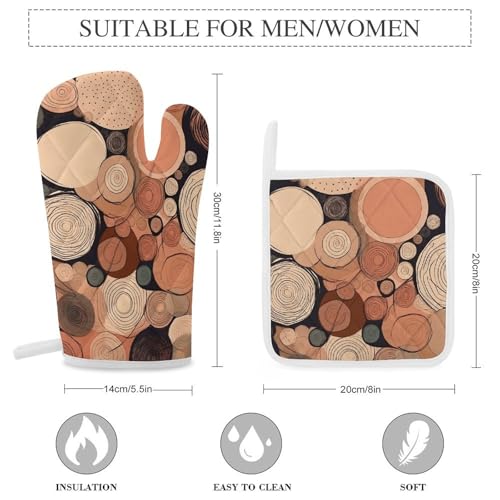 Gants de cuisine pour pendaison de crémaillère au design bois - 3