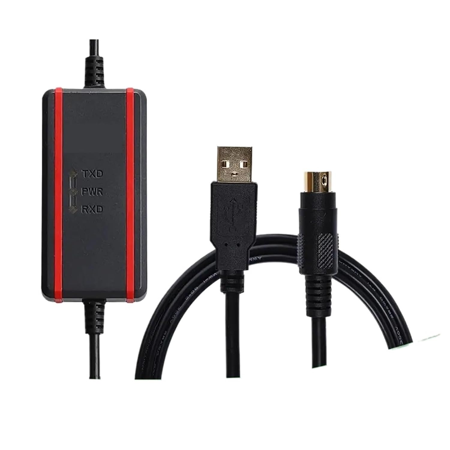 1pcs Isolation Chip USB-SC09-FX Programming Cable for FX1N/FX2N/FX1S/FX3U Series(CH340 Chip ISO)