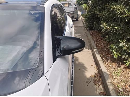 Coque de rétroviseur pour Hyundai Tucson 2015-2019 style klaxon OX en ABS noir