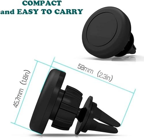 Miniatura 2 de Soporte magnético para automóvil compatible con teléfonos Samsung Galaxy S24S23S22S21S20FEPlusUltra - Soporte de ventilación de aire giratorio de