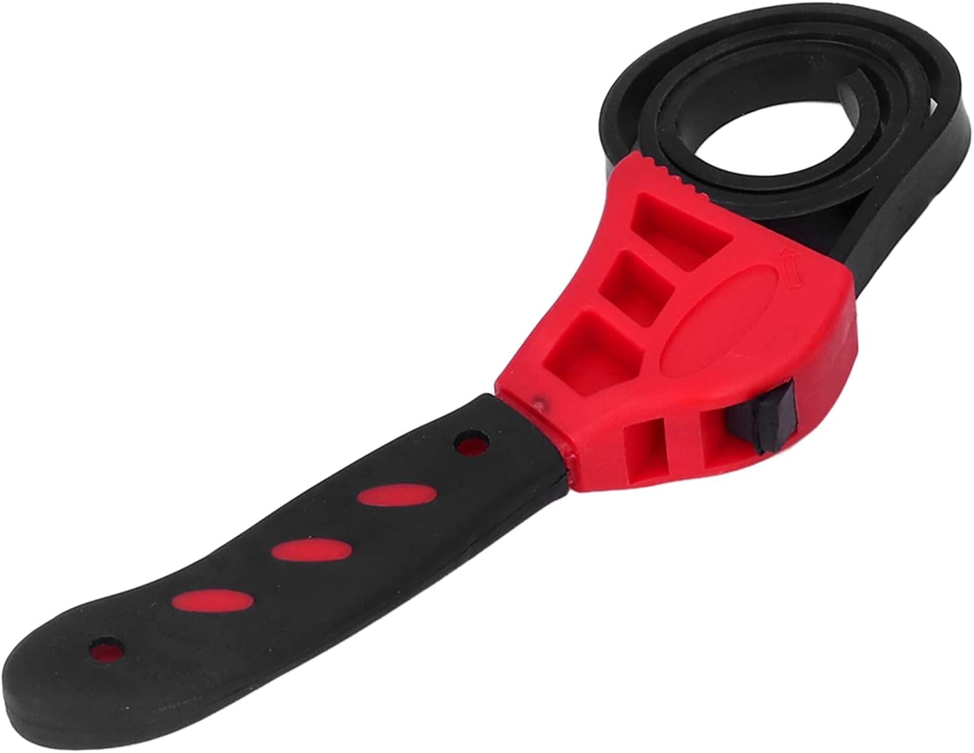Fafeicy Multi Purpose Strap Wrench, 2pcs Adjustable Belt Wrench 6in 8in Multi Purpose Rubber Strap Wrench for Car Maintenance Cutters(Red)