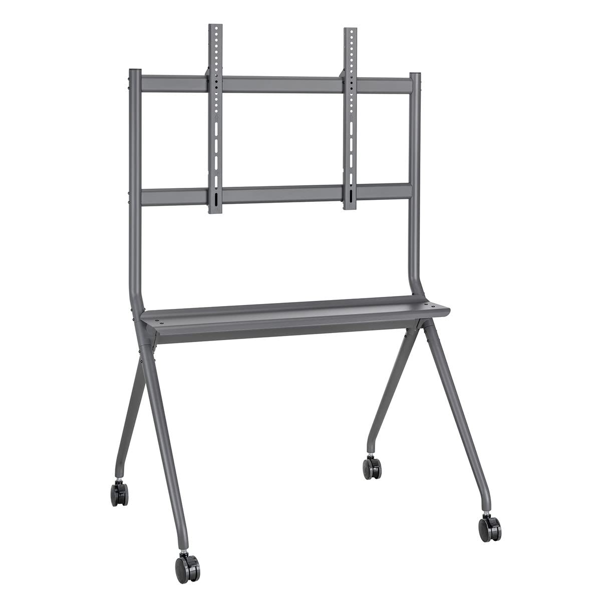 KIMEX - Support écran TV Mobile - sur roulettes avec étagère - 50"-86" - 030-4386