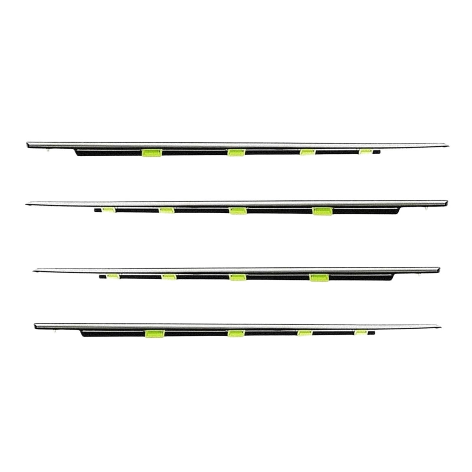 4Pcs Car Window Weatherstrip for Civic 96-00 4doors Car Weatherstrip Window Trim 72410-S04-003 Car Window Seals(Sliver)