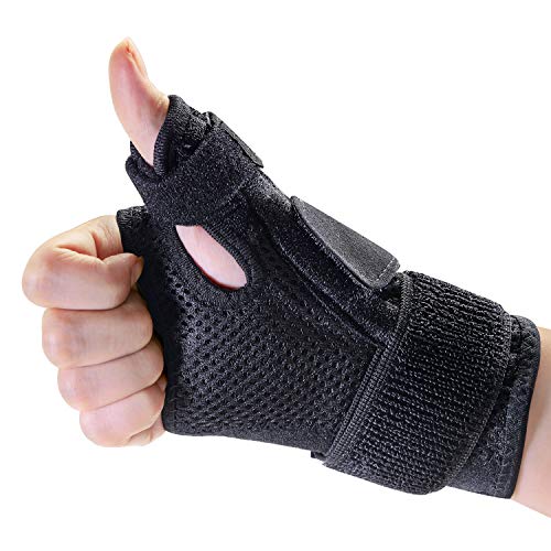 Kimihome Thumb Spica Splint, Thumb Wrist Stabilizer for Pain Relief, Tendonitis, Sprained and Carpal Tunnel Supporting, Thumb Spica Splint Fits Both Left and Right Hands