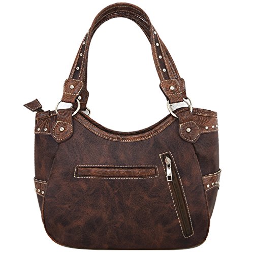Tooled Leather Laser Cut Western Style Horse Cowgirl Purse Country Totes Women Handbag Everyday Shoulder Bags Wallet Set4