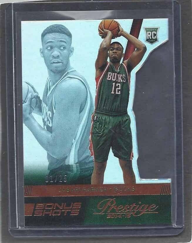 Jabari Parker 2014-15 Prestige Bonus Shots Bronze Die Cut Rookie Rc #d 1/25 - Basketball Cards