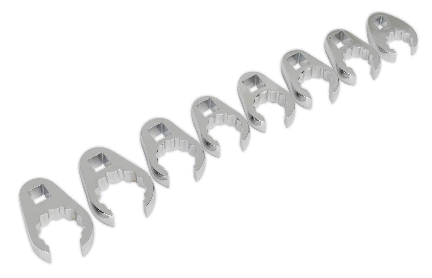Sealey White Ak5981 Crow's Foot Spanner Set 8Pc 1/2Sq Drive Metric