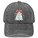 Oh Come Let Us Adore Him Christian Jesus Christmas Hat for Men Fashion Washed Light Grey