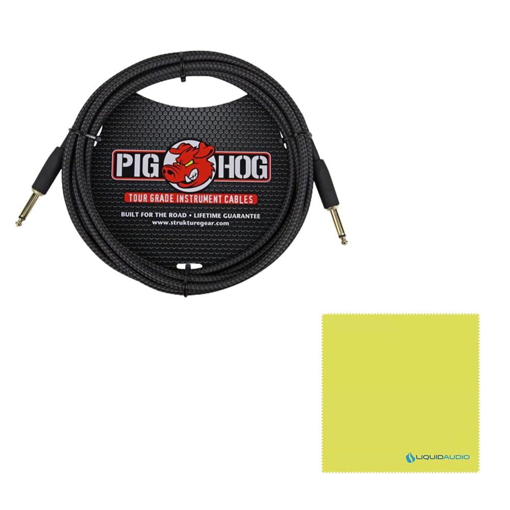 Radial Engineering Twin City Active ABY Amp Switcher Bundle w/Pig Hog PCH10BK Black Woven Instrument Cable and Liquid Audio Polishing Cloth