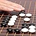 Yellow Mountain Imports Cherry Wood Pattern 0.8-Inch Folding Go Game Set Board with Double Convex Melamine Stones - Classic Strategy Board Game (Baduk/Weiqi)[围棋/囲碁]