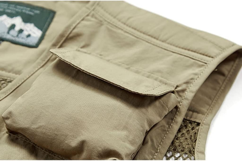 FHK 春と秋のメンズベストメンズアウトドアベストカジュアルマルチ