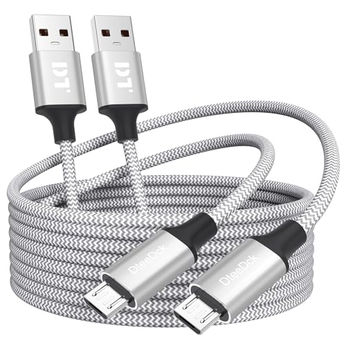 USB to Micro USB Cable 10 ft long 2 Pack 10W Charging & 480Mbps Data Transfer USB Type A to