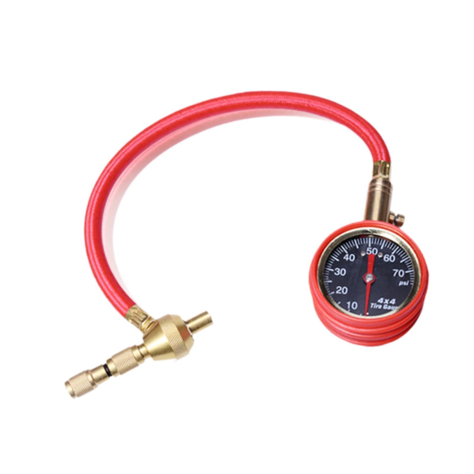 Desinflador de Neumáticos 4x4, Manómetro de Presión de Neumáticos de 0 a 70 PSI para Camiones, Motocicletas Y UTV.