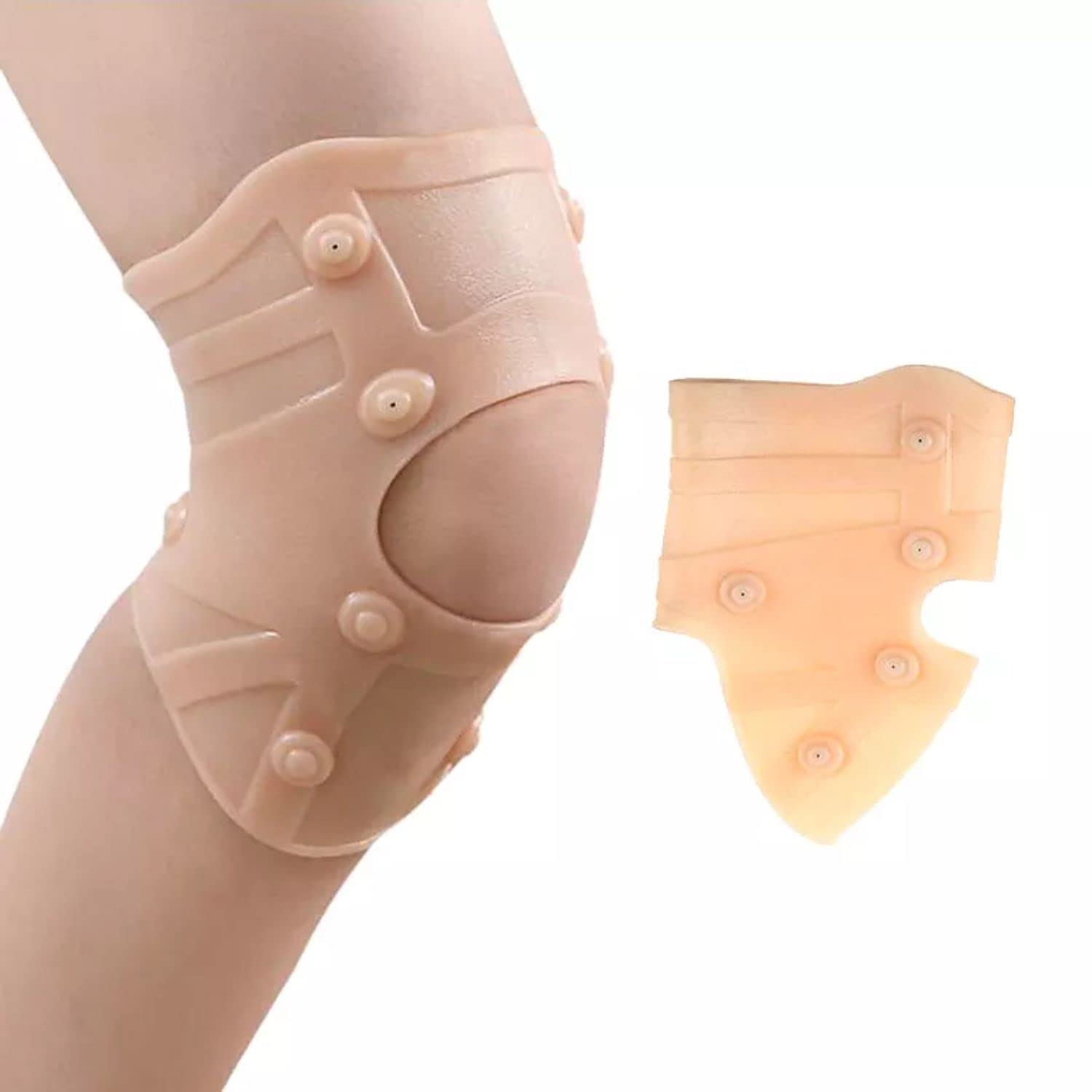 GOPAD Silicone Magnet Knee Support, Orthopedic Knee Support, Knee Caps for Pain Relief, Knee Belt for Joint, Knee Support Pad, Knee Band for Running Sports Gym (1 Pcs/Multicolor) (B0CR4BVNVR) Amazon Price History, Amazon Price Tracker