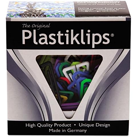 Baumgartens LP0600 Plastiklips Paper Clips, Large, Assorted Colors, 200/Box Cover
