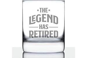 The Legend Has Retired: Retirement Whiskey Glass