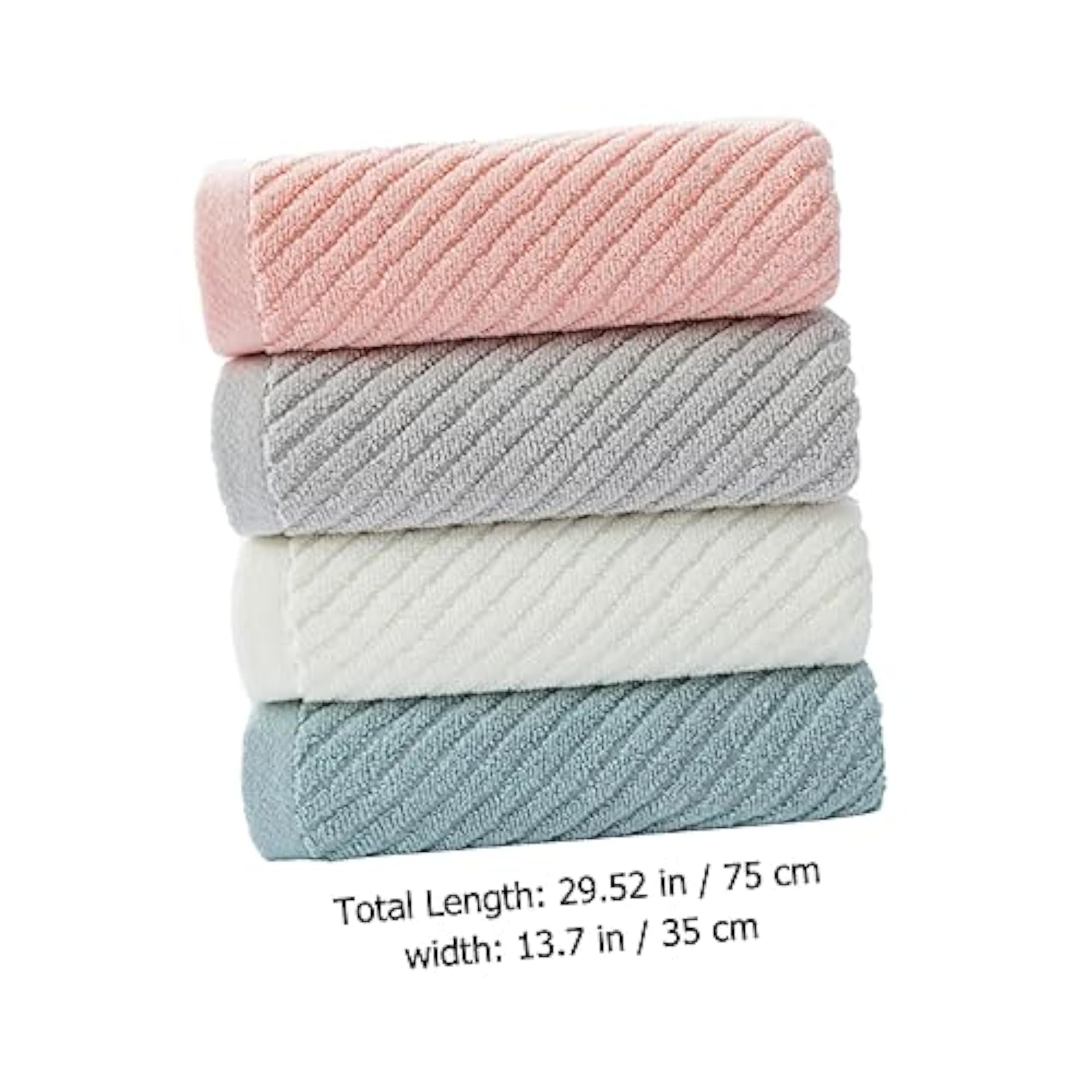 4Pcs Pure Cotton Face Towels Set
