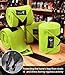 HackFond Fleece Horse Polo Leg Wraps Set of 4, 10' Horse Leg Bandages Stable Supplies Equestrian Boots Lime Zest