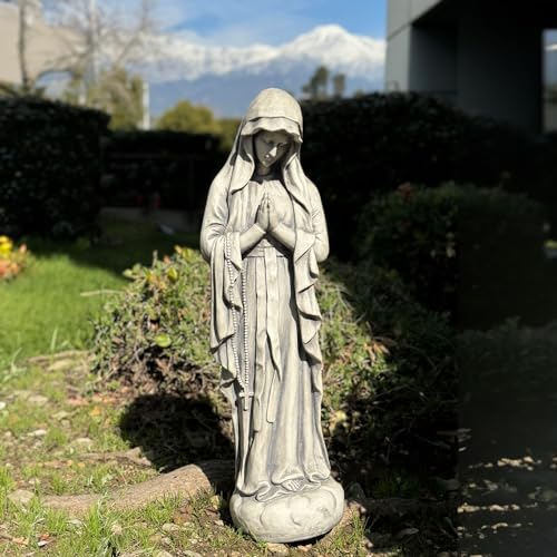 Galt International 32-INCH--MARY-STATUE Virgin Mary Praying Blessed Mother Garden Statue 32 Inch Religious Resin Indoor Outdoor Statue Holy Queen Of Heaven thumb #1