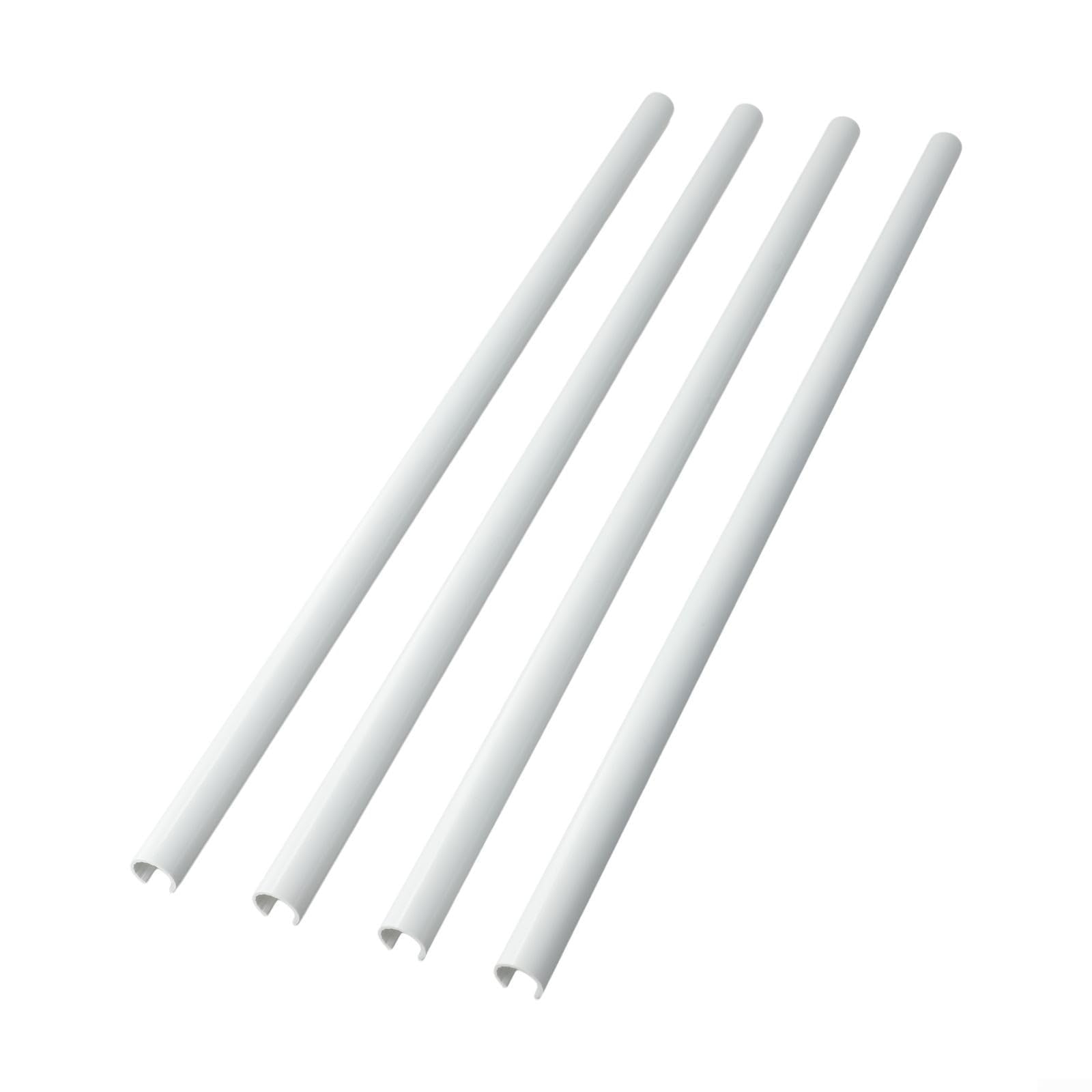 Gettimore 4pcs Radiator Pipe Covers with Flexible Length Adjustment, Designed to Enhance Pipe Appearance and Simplify Radiator Pipe Coverage (White-500mm)