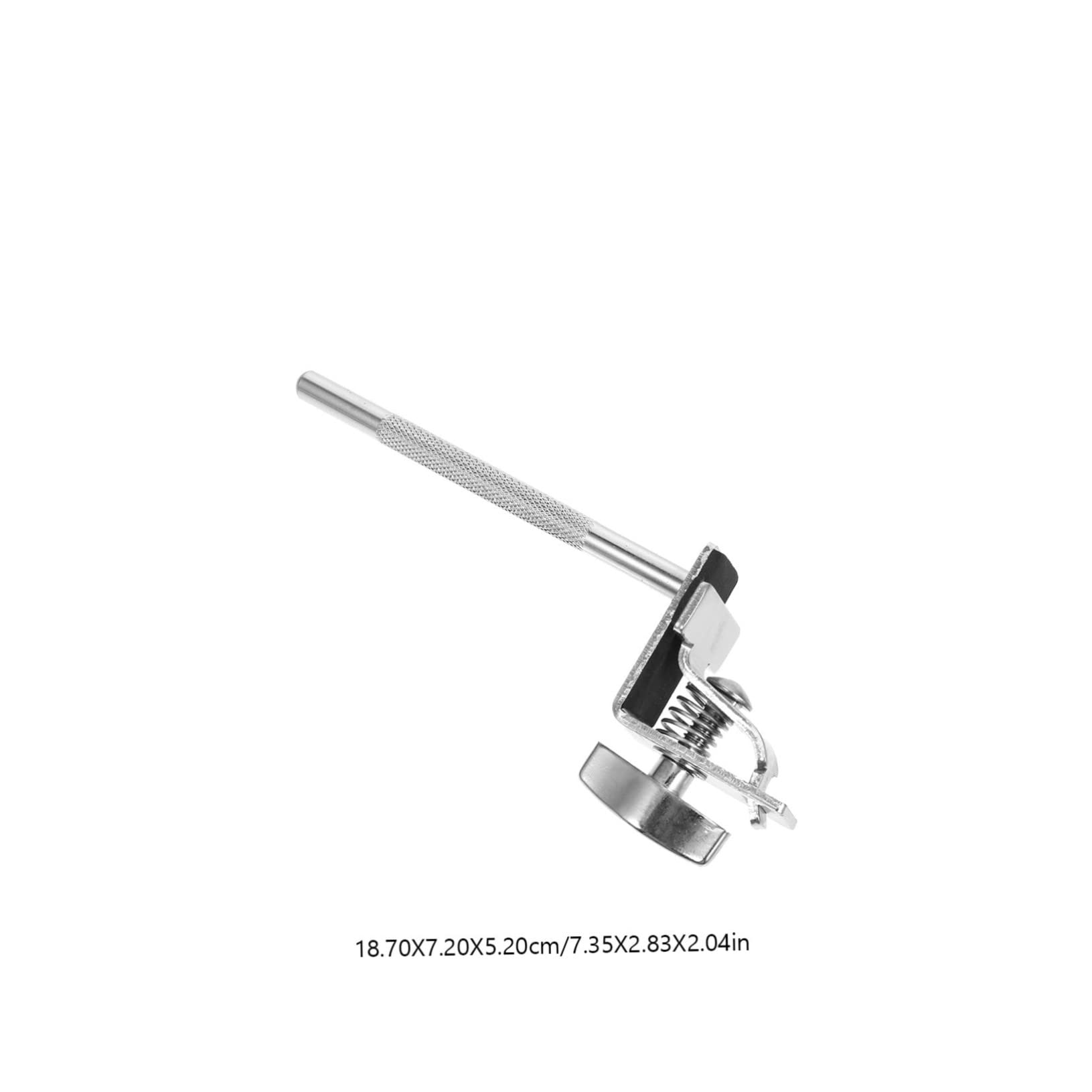 GOOHOCHY Simple Design Drum Clamp Silver Cowbell Holder Clip for Music Instruments