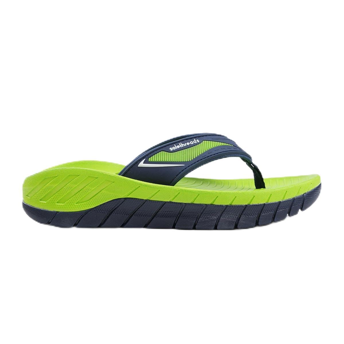SOLETHREADS GORGE | Flipflops for Men | Stylish| Cushion | Lightweight | Casual | Trendy | Anti-Skid | Waterproof | Comfort | Durable | Outdoor | Indoor | Slippers |Everyday Flip Flop | GREEN | UK 9 (B0CTK4548Y) Amazon Price History, Amazon Price Tracker